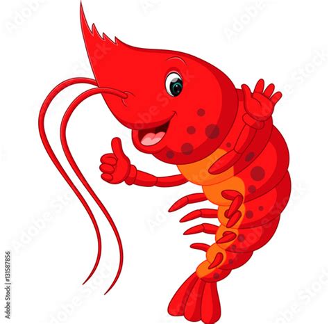 Cute Lobster Cartoon Stock 벡터 Adobe Stock