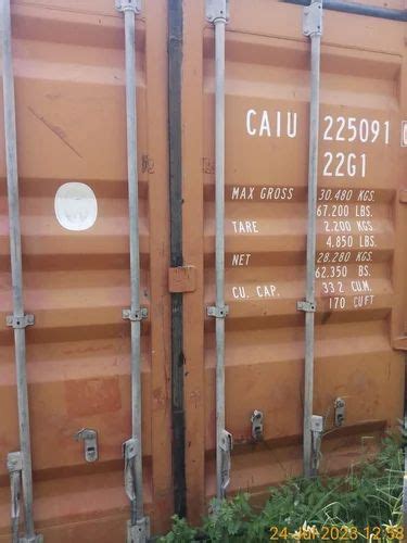 Galvanized Steel 20 Ft Used Shipping Container Capacity 10 20 Ton At