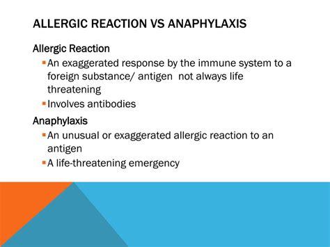 Ppt Allergic Reactions Anaphylaxis Powerpoint Presentation Free