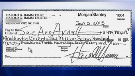 Oil Tycoons Ex Wife Rejects 975 Million Divorce Check Abc7 Los Angeles