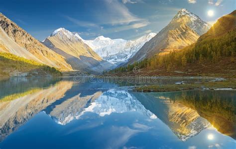 Beautiful Autumn Landscape Altai Mountains Russia Stock Image Image