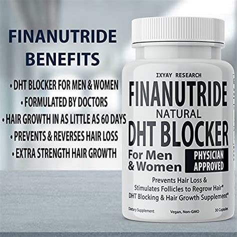 finanutride natural dht blocker and hair growth capsules to prevent hair loss stimulate hair