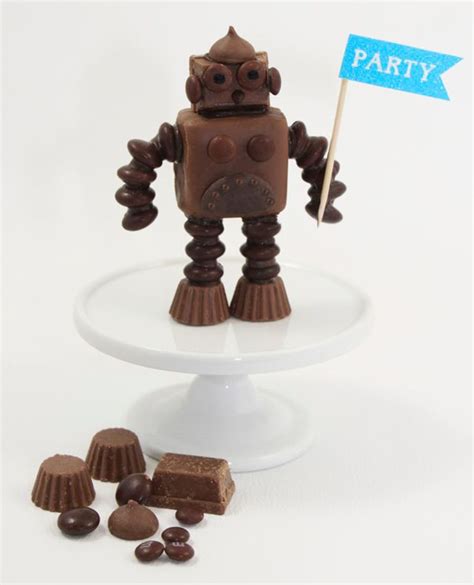 Diy Chocolate Robots Handmade Charlotte Fun Snacks Chocolate