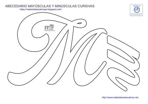 Molde Letra M Mayuscula Para Imprimir