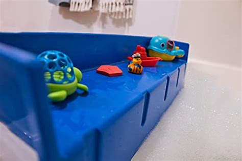 Tub Topper® Bathtub Splash Guard Play Shelf Area Toy Tray Caddy Holder Storage Suction Cups