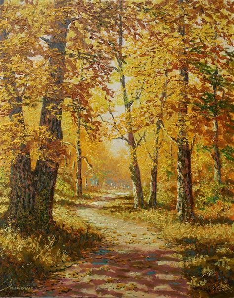 The Forest Path Oil On Canvas Landscape You Can Order The Same