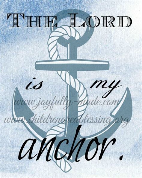 The Lord Is My Anchor Scripture Printable Scripture Art Instant Dow