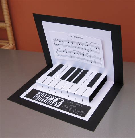 So find the pop up card you like best, click through for step by step card again. Pop-up Piano Card | Musical cards, Cards handmade ...