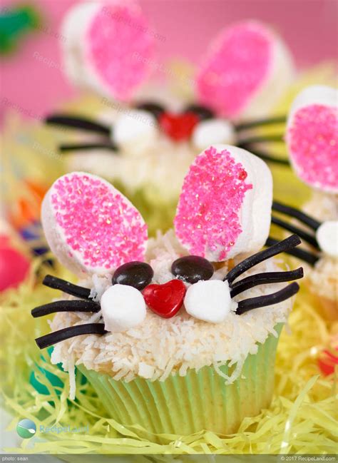 Bunny Face Easter Cupcakes Recipe