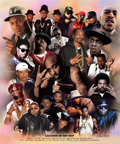 Legends Of Hip Hop By Wishum Gregory Hip Hop Artwork Hip Hop Poster