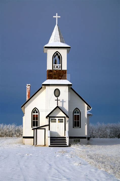 Winter Country Church Church Steeple Church Architecture Country Church