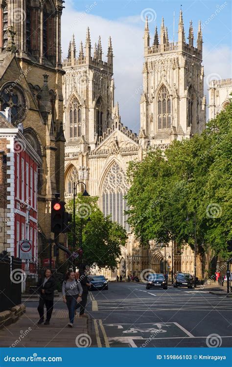 The Medieval City Of York With The Famous York Minster Editorial Stock
