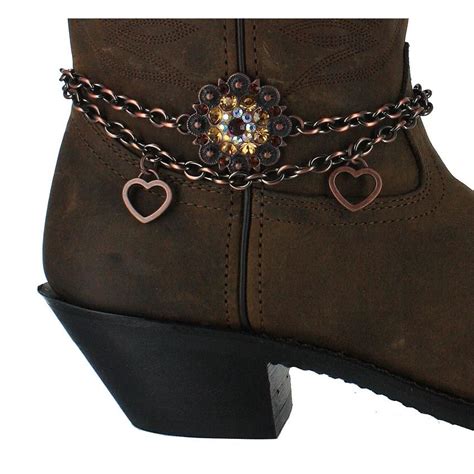 Shyanne® Womens Sunburst Floral Boot Bracelet Floral Boots Boot