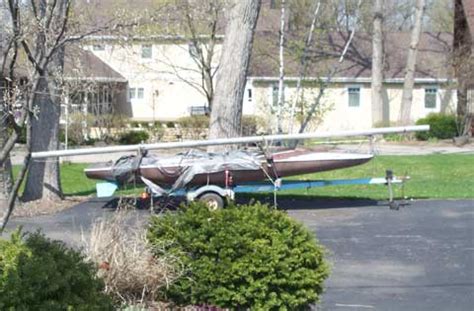 The etymology of the word is from dutch schouwe. Melges M-16 Scow, 1982?, South East Wisconsin sailboat for ...