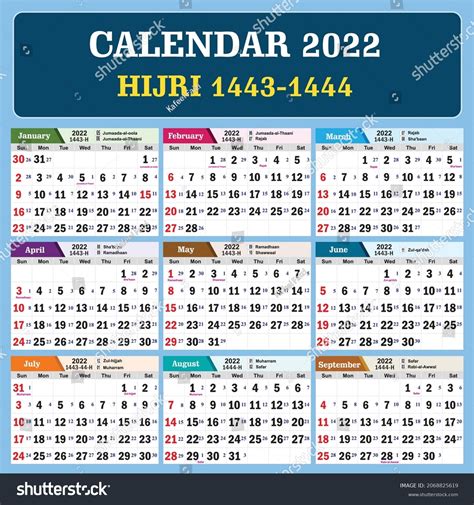 2022 Calendar With Hijri Dates 2022the Images And Photos Finder