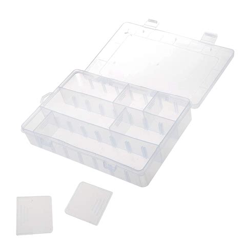 Bcp Clear Plastic Art Craft Storage Container Storage Box Case With 4