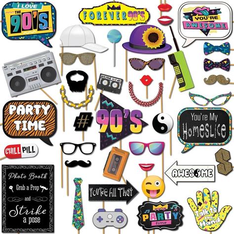 1990s Party Theme Adult Party Themes Event Themes 90s Photo Booth