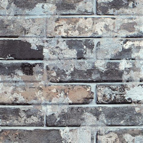 Buy Livelynine 3d Grey Brick Wallpaper Self Adhesive 40cm X 10m Rustic