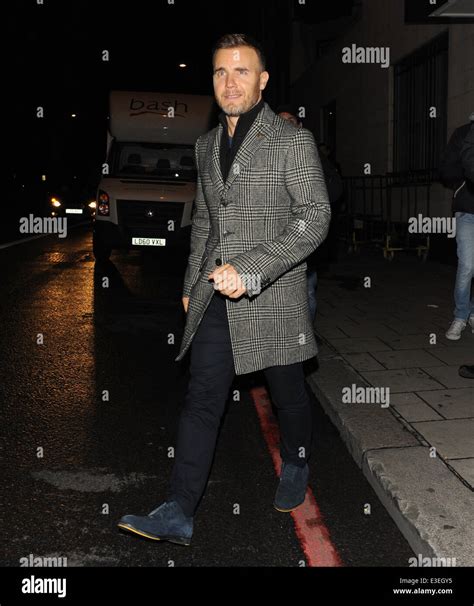 Gary Barlow With Wife Dawn And Nicole Scherzinger Leave A Restaurant At