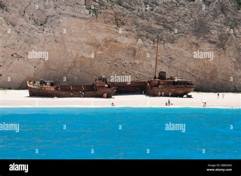Navagio Shipwreck Bay Zakynthos Greece Stock Photo Alamy