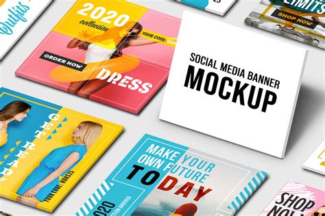 Social Media Banners Mockup Template 778077 Scene Creators Design