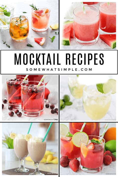 14 Mocktail Recipes From Somewhat Simple Com