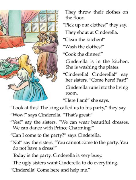 Her father remarried, but the girl's stepmother was a mean woman with two ugly daughters. literature-grade 1-fairy tales-cinderella (2) | Literature ...