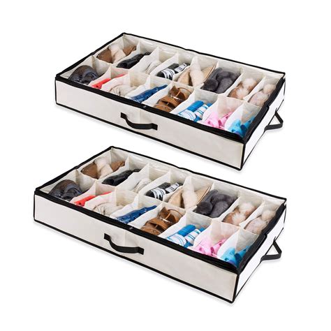 Whip Your Closet Into Shape With These Storage Solutions In 2021 Under Bed Shoe Storage Under