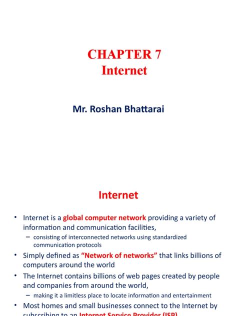 Chapter 7 The Internet Pdf