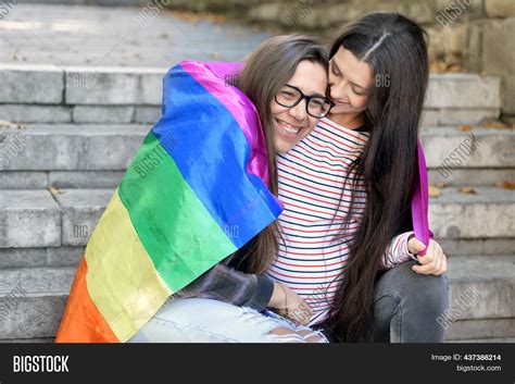 Lesbian Couple Sitting Image And Photo Free Trial Bigstock