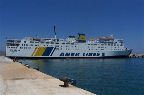 Anek lines (ανώνυμη ναυτιλιακή εταιρεία κρήτης, anonymi naftiliaki eteria kritis, anonymous shipping company of crete) is the largest passenger shipping company in greece.citation needed. F/B Preveli - Rethimnon