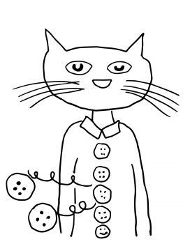 This pete the cat coloring picture shows pete wearing his favorite white shoes. Pete the Cat Groovy Buttons coloring page | Super Coloring ...