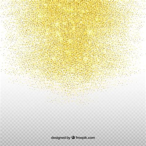 Free Vector Transparent Golden Glitter Background