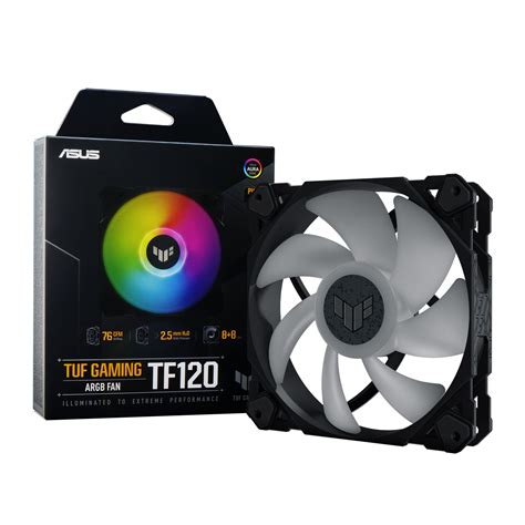 Buy Asus Tuf Gaming Tf120 120mm Argb Fan Single Pack Advanced Fluid