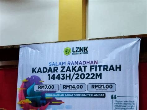 Kadar Zakat Fitrah Kedah 2022 Dan Cara Bayaran Online