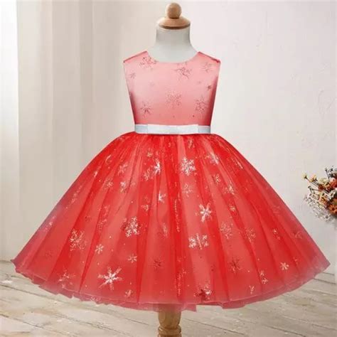 Red Embroidered Girls Party Wear Frock At Rs 365piece In Ernakulam