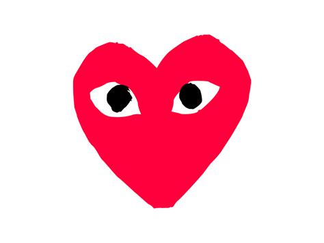 A heart logo is commonly associated to wellness and health, and works ideally for photographers specialized in preserving family memories and personal events. Comme des garcons Logos