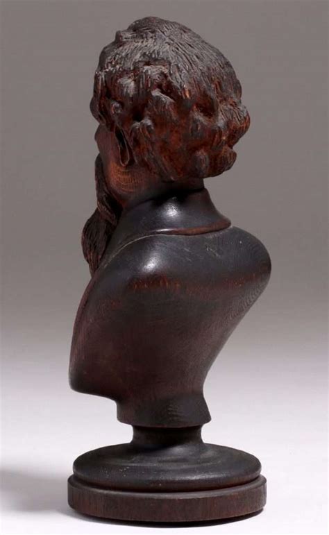 Charles Dickens Hand Carved Oak Bust c1900 | California Historical Design