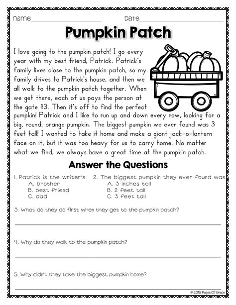 free printable comprehension passages for grade 5 morris phillips