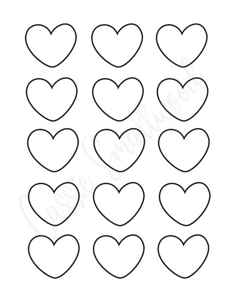 25 Cute Printable Heart Templates Tons Of Different Sizes And Shapes