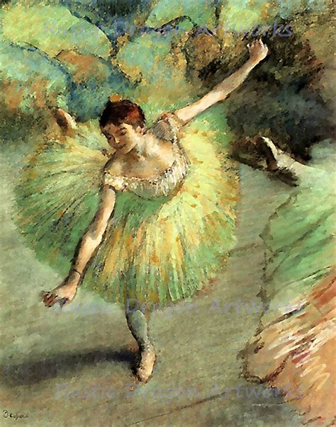 Edgar Degas Dancer Tilting Ballet 1883 Etsy