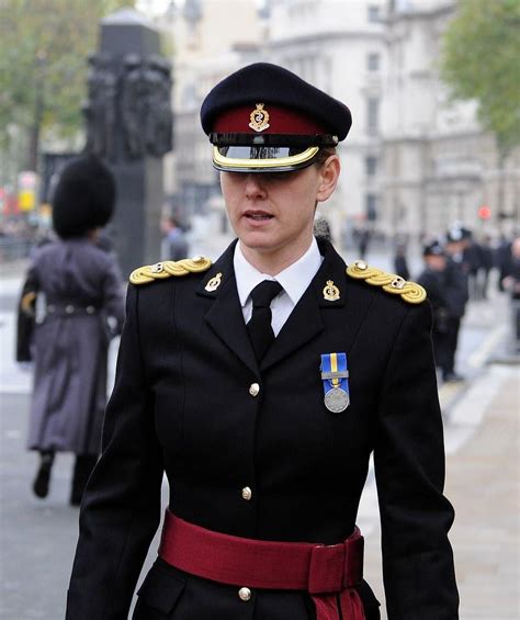 A Female Medical Officer In Royal Army Medical Corps Full Dress Uniform