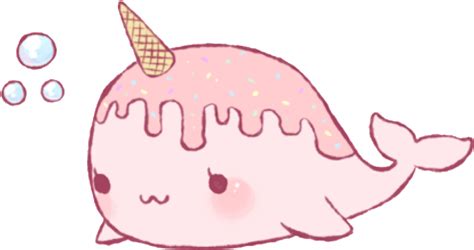 Download Narwhal Dolphin Cute Pinkdolphin Kawaii Freetoedit Narwhal