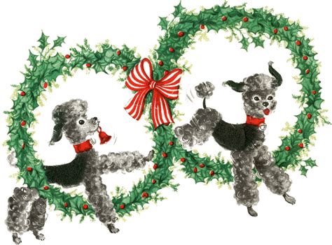 Over 1,269,868 christmas pictures to choose from, with no signup needed. Super Cute Retro Christmas Dogs Image! - The Graphics Fairy