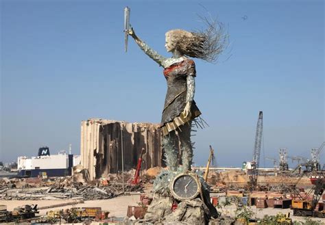 ‘rise From The Rubble Lebanese Artist Turns Beirut Blast Debris Into