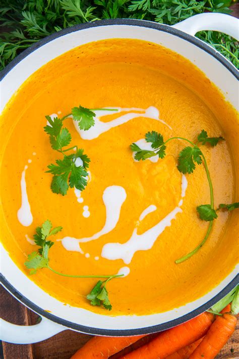 Creamy Curried Coconut Carrot Soup Recipe On Closet Cooking