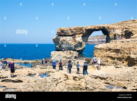 Gozo Island Maltese Island November 5 2015 People Take Photos Of