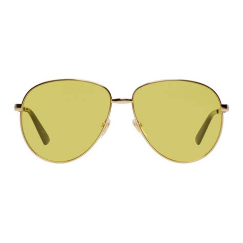 gucci gold aviator sunglasses gucci