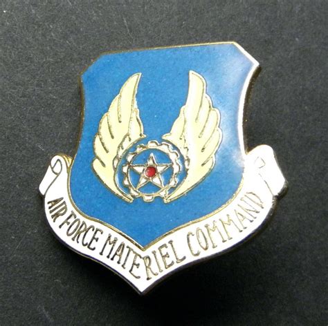 Us Air Force Usaf Materiel Command Shield Lapel Pin Badge 1 Inch