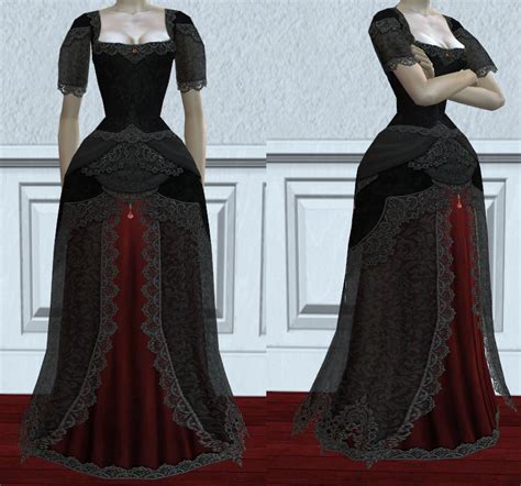 Mod The Sims Gothic Gown